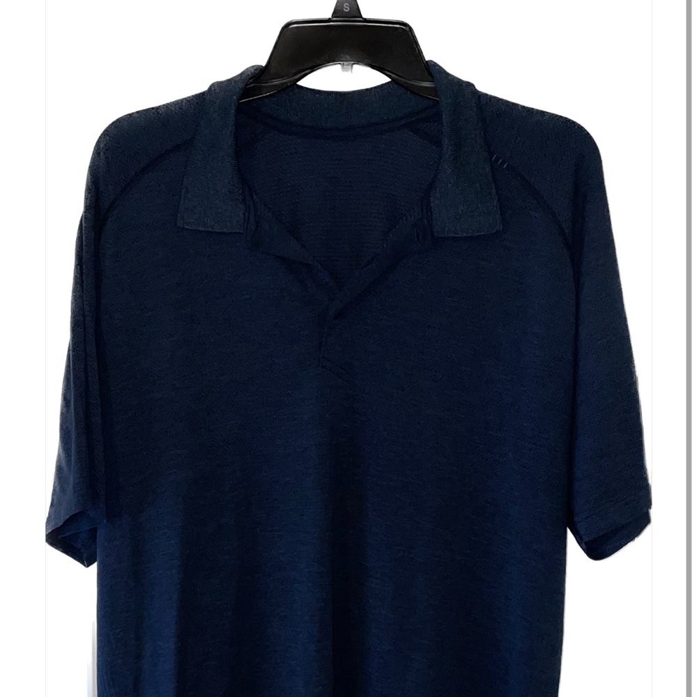 Metal Vent SS Polo Navy Blue XXL